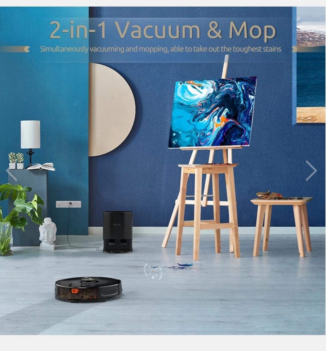 Kyvol Cybovac S31 Robot Vacuum and Mop, Automatic Dirt Disposal Lidar Navigation