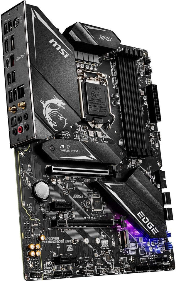 MPG Z490 Gaming Edge Wifi ATX Gaming Motherboard (10Th Gen Intel Core, LGA 1200 Socket, DDR4, CF, Dual M.2 Slots, USB 3.2 Gen 2, Wi-Fi 6, DP/HDMI, Mystic Light RGB)